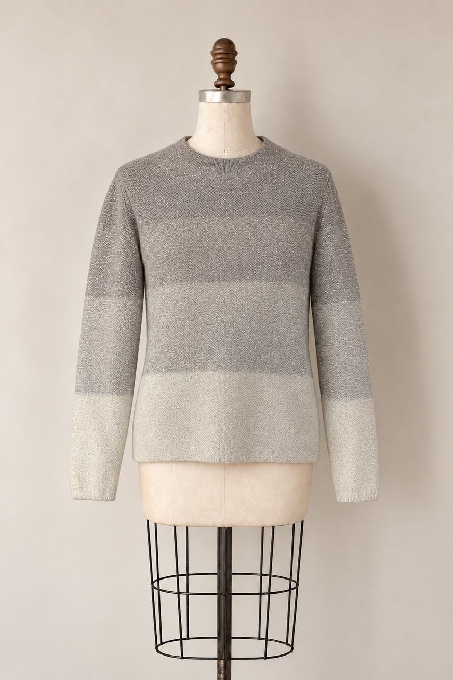 Fabiana Filippi Cashmere Ombré Metallic Sweater | Fits Small
